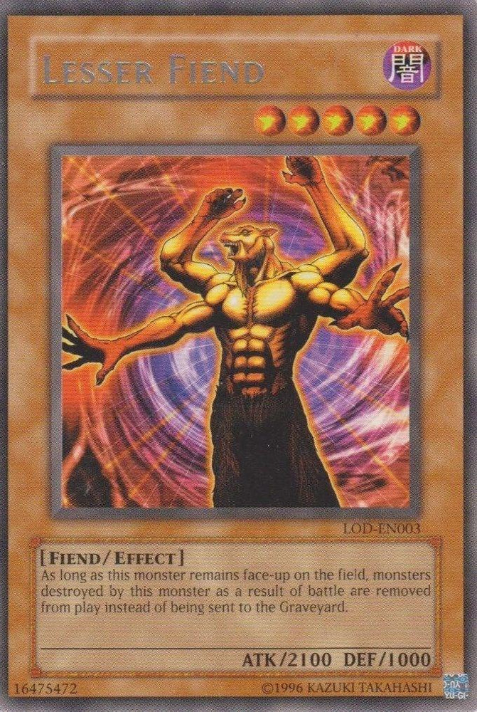 Lesser Fiend [LOD-EN003] Rare (ONLINE ORDER ONLY)