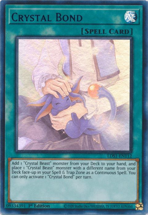 Crystal Bond (Blue) [LDS1-EN112] Ultra Rare (ONLINE ORDER ONLY)