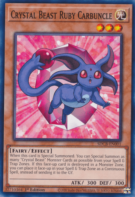 Crystal Beast Ruby Carbuncle [SDCB-EN001] Common (ONLINE ORDER ONLY)
