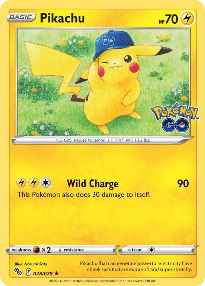Pikachu (028/078) [Pokémon GO] (Online Only)
