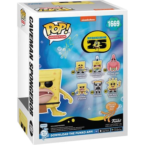 SpongeBob SquarePants 25th Anniversary Caveman SpongeBob Funko Pop! Vinyl Figure #1669 (ONLINE ORDER ONLY)