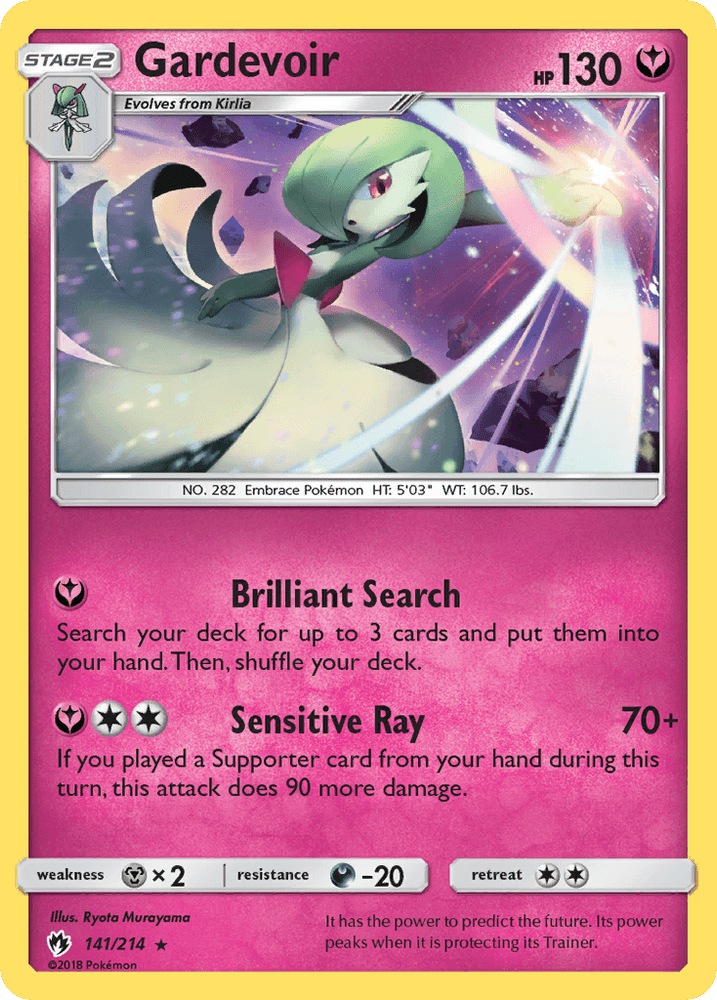 Gardevoir (141/214) [Sun & Moon: Lost Thunder] (Online Only)