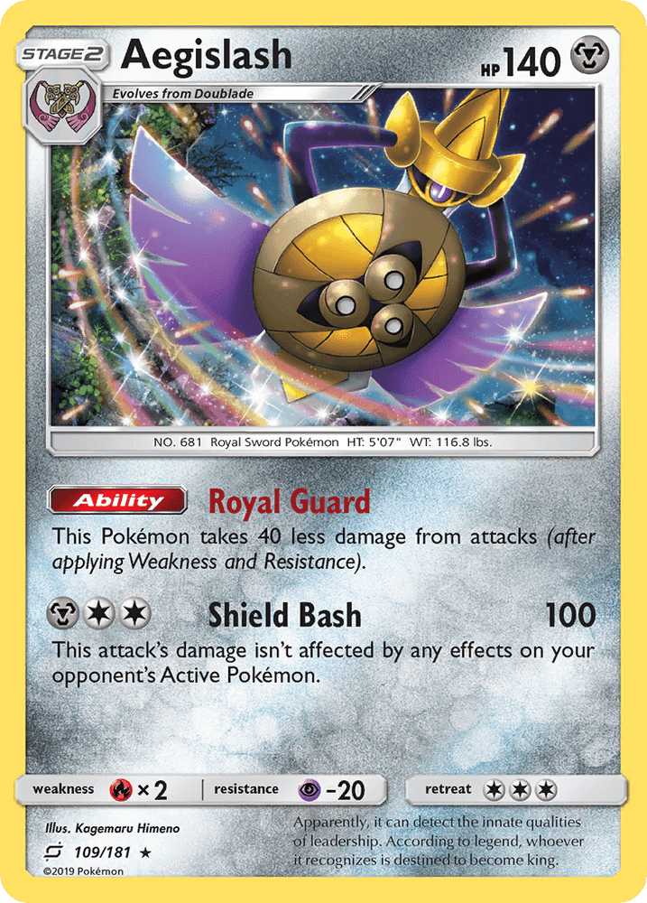 Aegislash (109/181) [Sun & Moon: Team Up] (Online Only)
