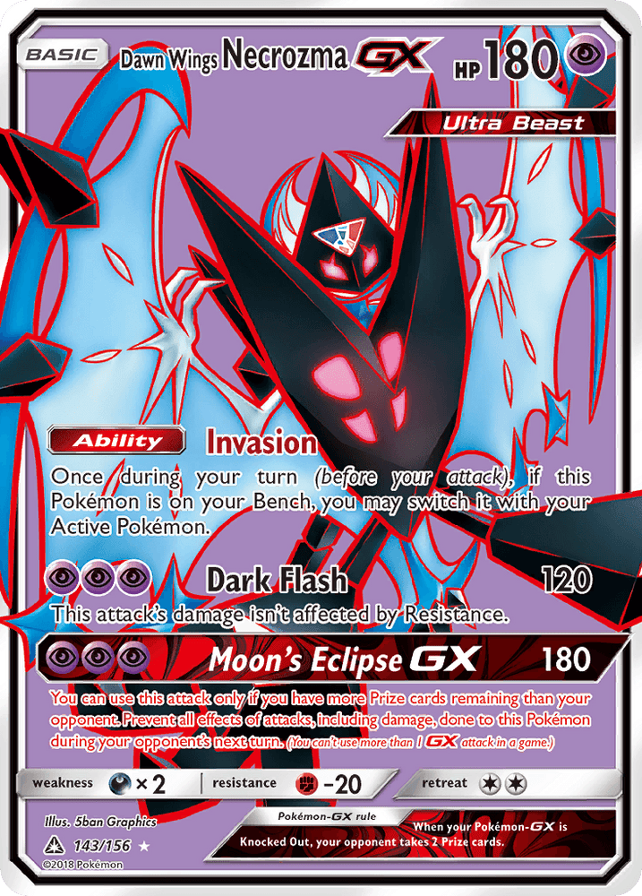 Dawn Wings Necrozma GX (143/156) [Sun & Moon: Ultra Prism] (Online Only)