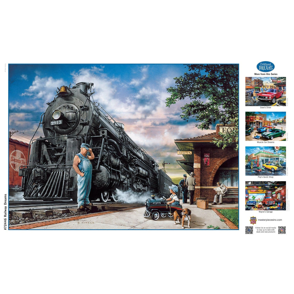 Childhood Dreams - Railway Dreams 1000 Piece Jigsaw Puzzle (ONLINE ORDER ONLY)
