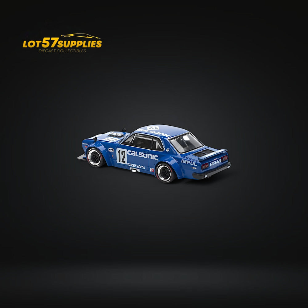 (Pre-Order) PopRace Skyline GT-R V8 Drift (Hakosuka) - Calsonic Blue 1:64 (ONLINE ORDER ONLY)
