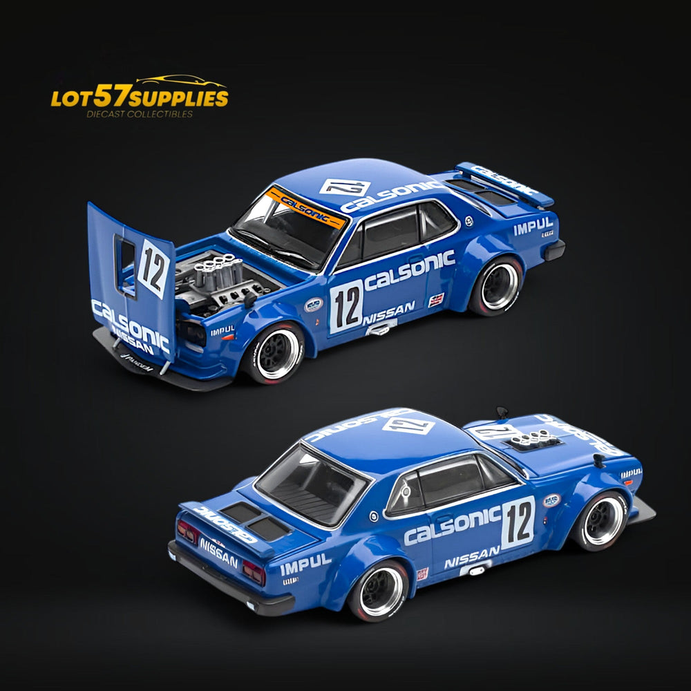 (Pre-Order) PopRace Skyline GT-R V8 Drift (Hakosuka) - Calsonic Blue 1:64 (ONLINE ORDER ONLY)