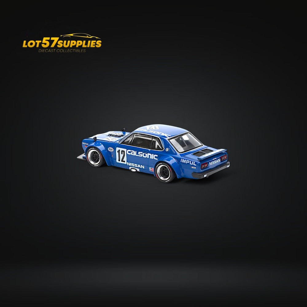 (Pre-Order) PopRace Skyline GT-R V8 Drift (Hakosuka) - Calsonic Blue 1:64 (ONLINE ORDER ONLY)