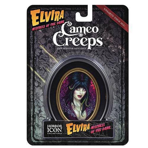 Cameo Creeps Tiny Monster Paintings - Elvira Mistress of the dark (Online Order Only)