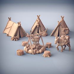 3D Printed Artisan Guild Adventurer Camp Welcome Box 28mm 32mm (Online Only)