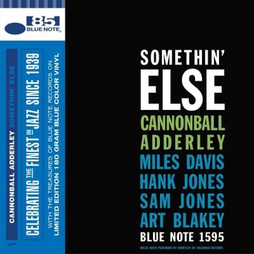 Cannonball Adderley - Somethin' Else (Indie Exclusive, Limited Edition, Colored Vinyl, Blue) [Vinyl] (ONLINE ORDER ONLY)