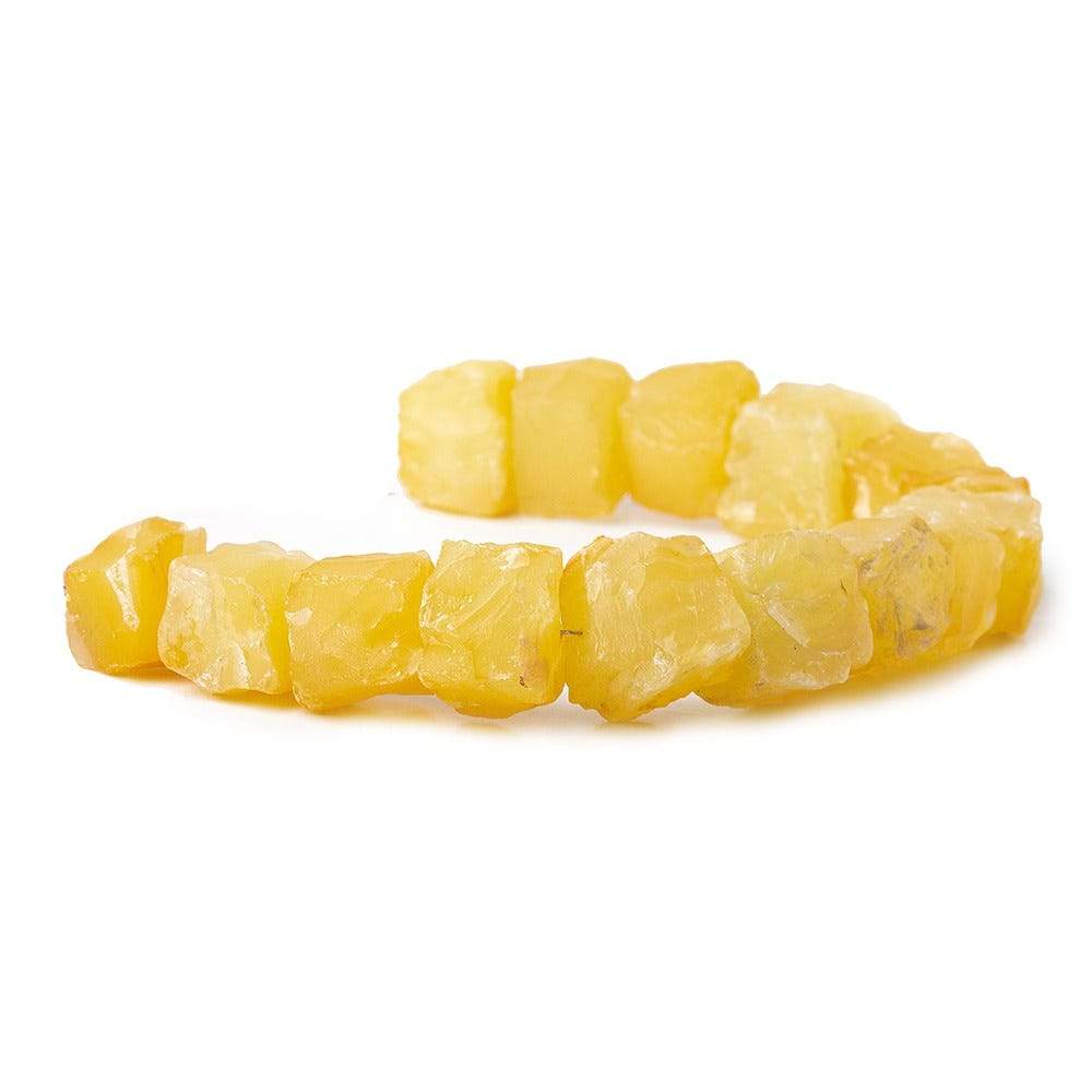 Cantalope Orange Agate Hammer Faceted Cube Beads 8 inch 15 pieces (ONLINE ORDER ONLY)