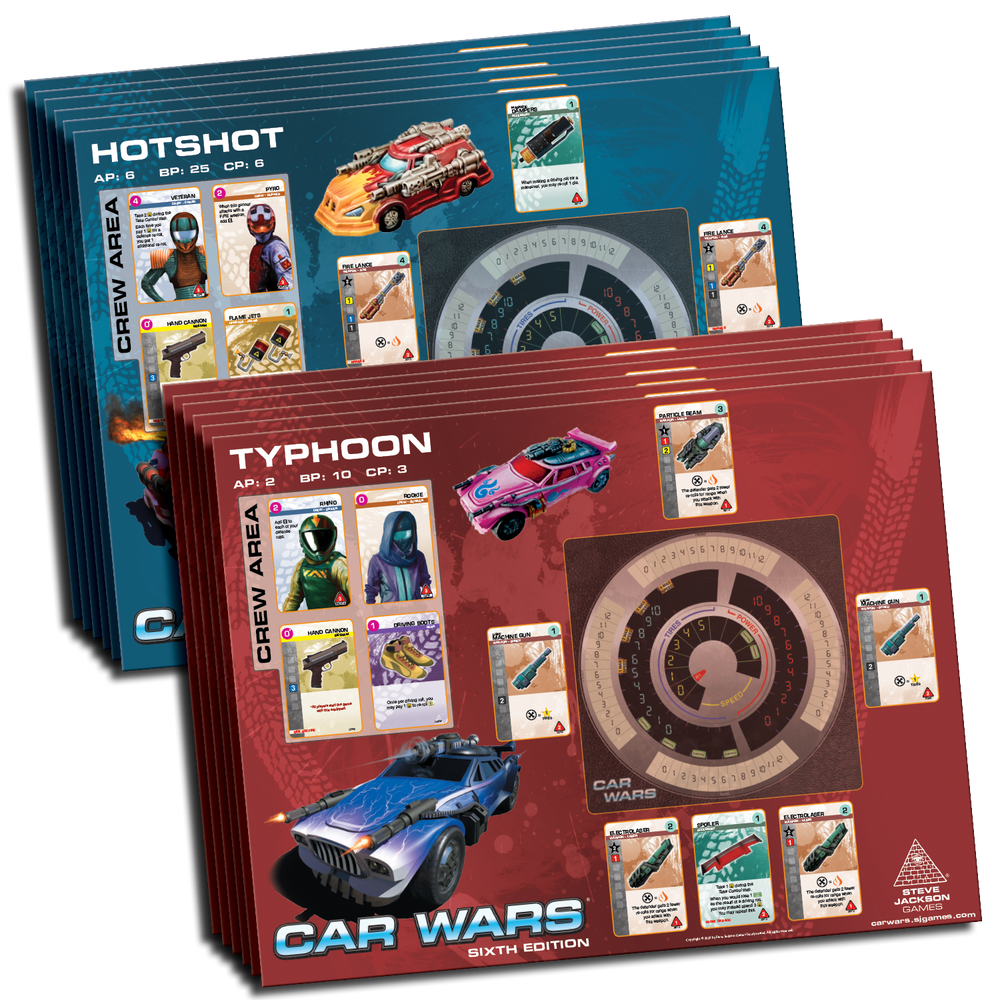 Car Wars - Two Player Starter Set: Red / Yellow - Board Game (Online Order Only)