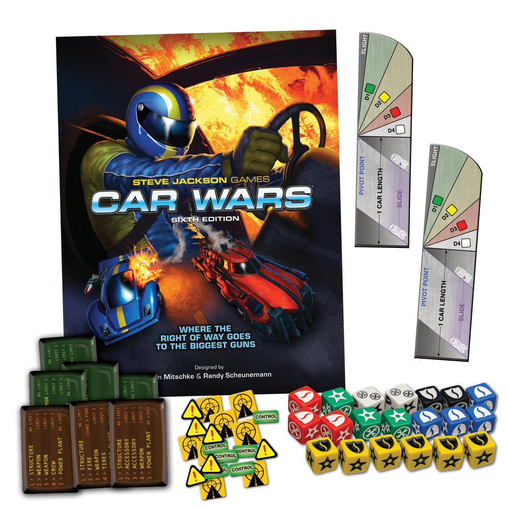Car Wars - Two Player Starter Set: Red / Yellow - Board Game (Online Order Only)