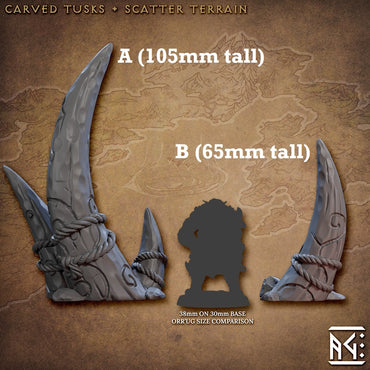 Carved Tusks (Scatter Terrain) (ONLINE ORDER ONLY)