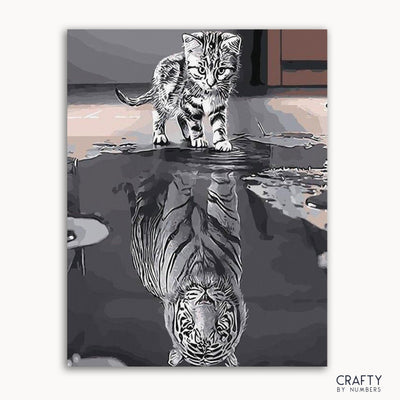 Cat & Tiger Reflection (ONLINE ORDER ONLY)