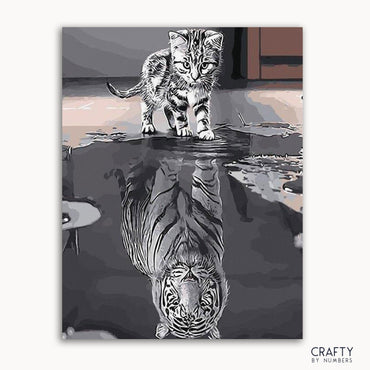 Cat & Tiger Reflection (ONLINE ORDER ONLY)