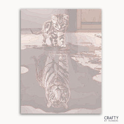 Cat & Tiger Reflection (ONLINE ORDER ONLY)