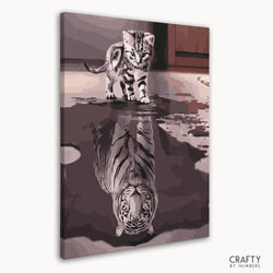 Cat & Tiger Reflection (ONLINE ORDER ONLY)