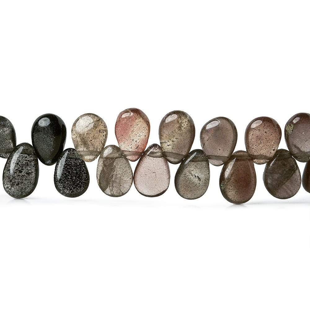 Cat's Eye Scapolite Plain Pear Beads, 7.5 inch, 6x4mm average, 67 pieces (ONLINE ORDER ONLY)