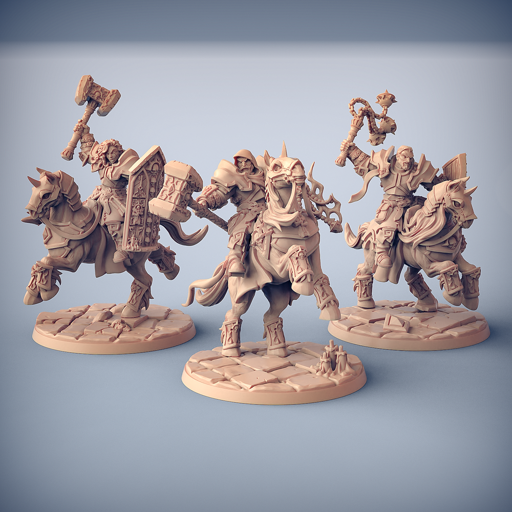 3D Printed Artisan Guild Requiem Heavy Cavalry The Requien Brotherhood 28mm 32mm (Online Only)