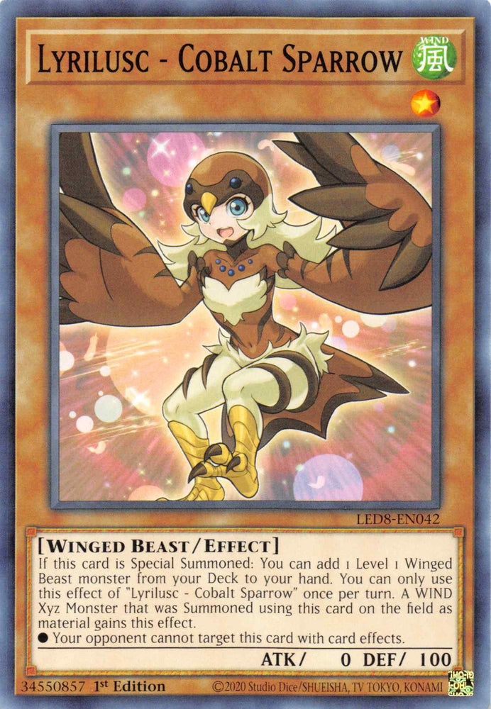 Lyrilusc - Cobalt Sparrow [LED8-EN042] Common (ONLINE ORDER ONLY)