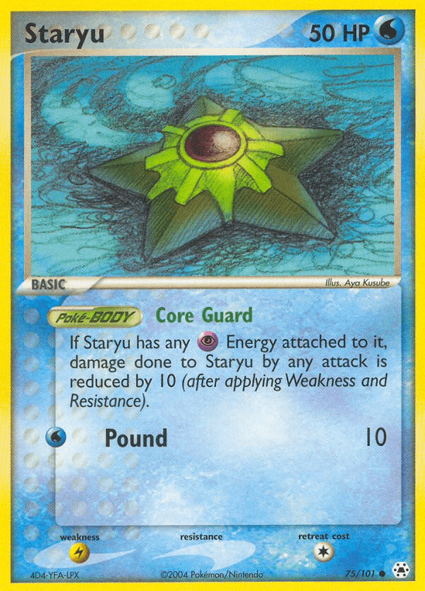 Staryu (75/101) [EX: Hidden Legends] (Online Only)