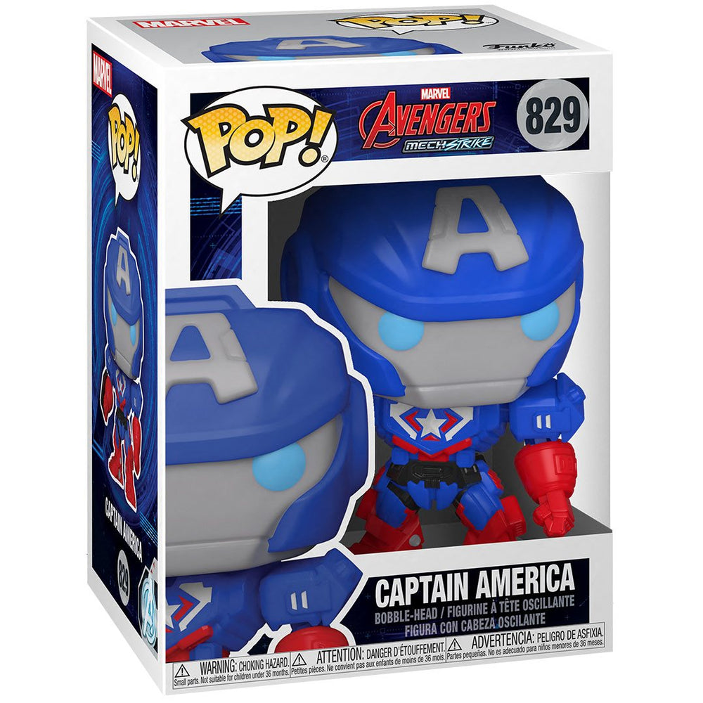 Pop! Marvel: Avengers Mech Strike - Captain America Vinyl Figure (Online Order Only)