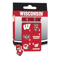Wisconsin Badgers Dice Set - 19mm