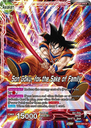 Son Goku // Son Goku, for the Sake of Family (BT21-001) [Wild Resurgence] (ONLINE ORDER ONLY)