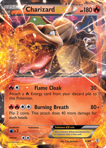 Charizard EX (11/83) [XY: Generations] (Online Only)