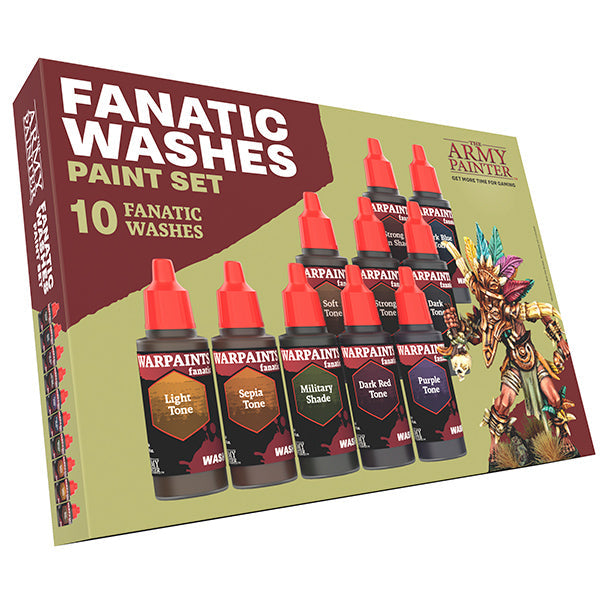 The Army Painter - Warpaint: Fanatic Washes Paint Set (10 washes) (Online Order Only)