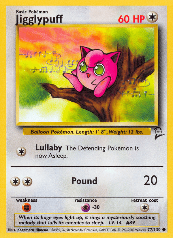 Jigglypuff (77/130) [Base Set 2] (Online Only)