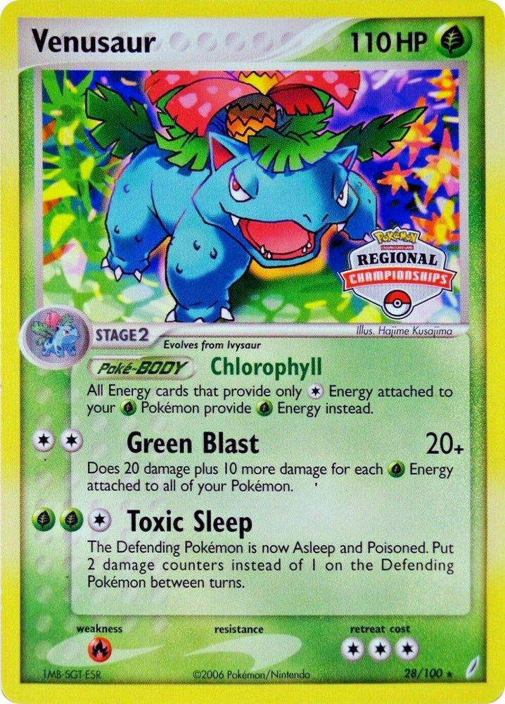 Venusaur (28/100) (Regional Championship Promo) [EX: Crystal Guardians] (Online Only)