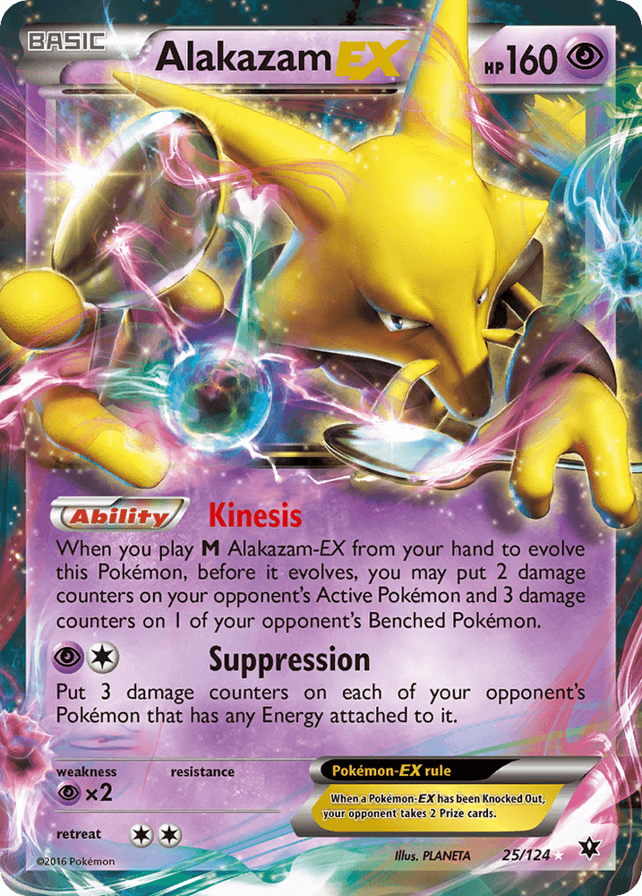 Alakazam EX (25/124) [XY: Fates Collide] (Online Only)