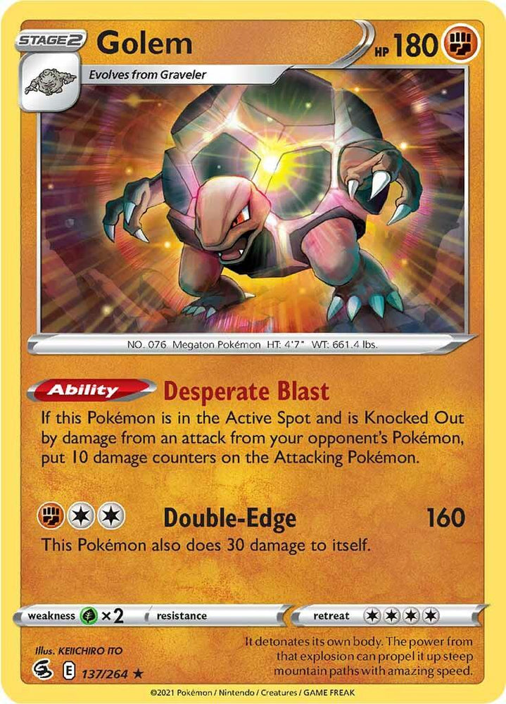 Golem (137/264) [Sword & Shield: Fusion Strike] (Online Only)