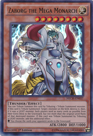 Zaborg the Mega Monarch [NECH-EN037] Ultra Rare (ONLINE ORDER ONLY)