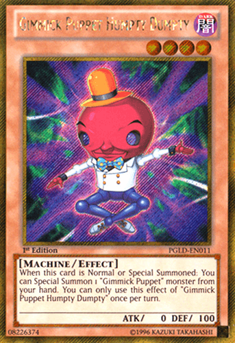 Gimmick Puppet Humpty Dumpty [PGLD-EN011] Gold Secret Rare (ONLINE ORDER ONLY)