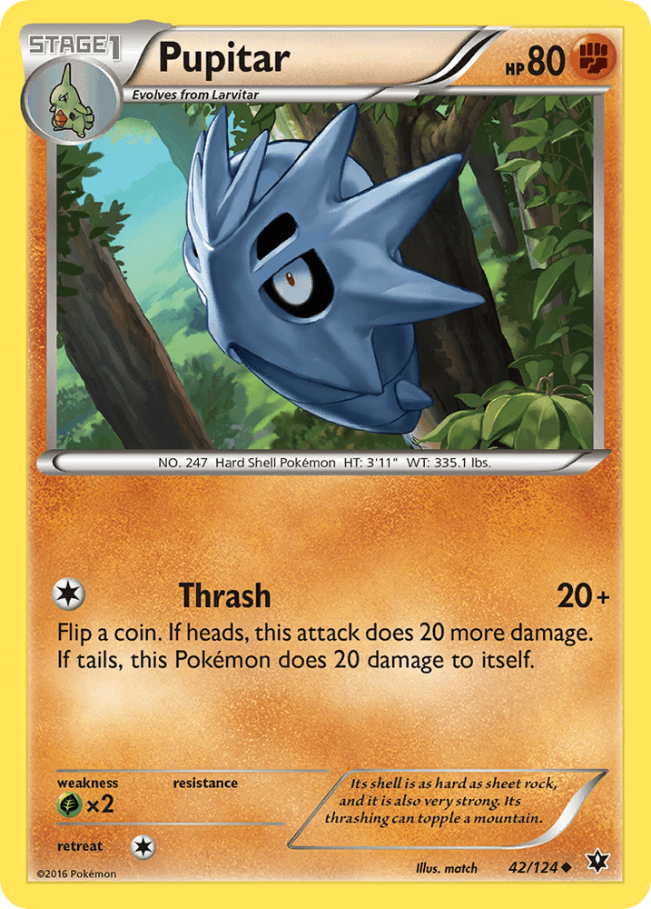 Pupitar (42/124) [XY: Fates Collide] (Online Only)