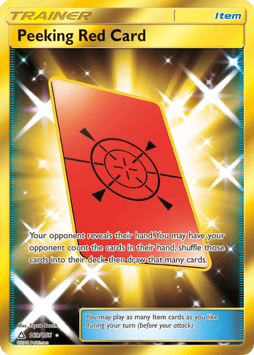 Peeking Red Card (169/156) [Sun & Moon: Ultra Prism] (Online Only)