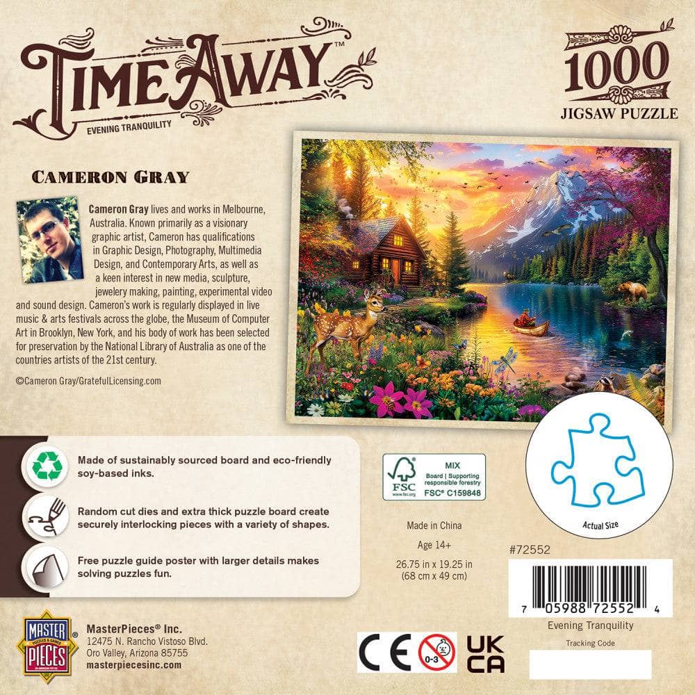 Time Away - Evening Tranquility 1000 Piece Jigsaw Puzzle (ONLINE ORDER ONLY)