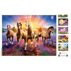 Glow in the Dark - Wild Stallions 300 Piece EZ Grip Jigsaw Puzzle (ONLINE ORDER ONLY)