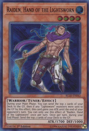 Raiden, Hand of the Lightsworn [BLLR-EN042] Ultra Rare (ONLINE ORDER ONLY)