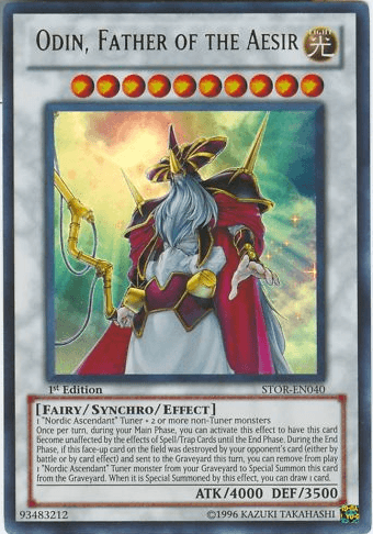 Odin, Father of the Aesir [STOR-EN040] Ultra Rare (ONLINE ORDER ONLY)
