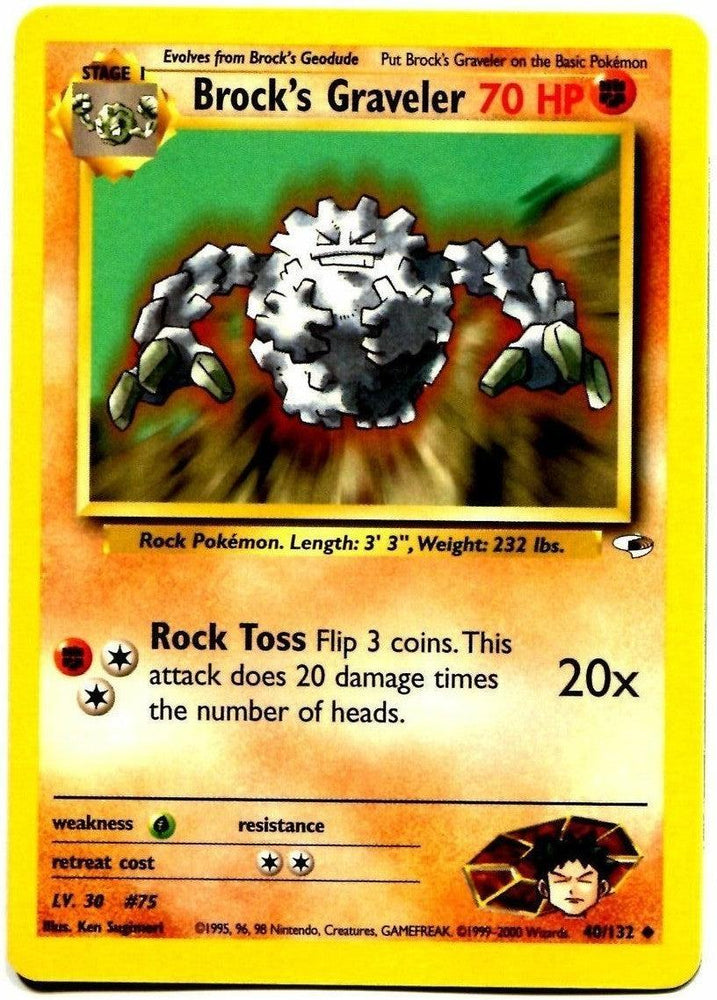 Brock's Graveler (40/132) [Gym Heroes Unlimited] (Online Only)