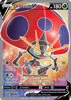 Orbeetle V (166/185) [Sword & Shield: Vivid Voltage] (Online Only)