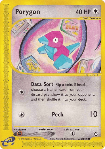 Porygon (103b/147) [Aquapolis] (Online Only)