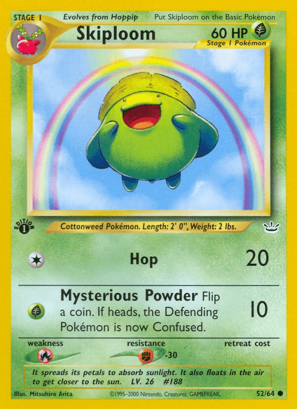 Skiploom (52/64) [Neo Revelation 1st Edition] (Online Only)