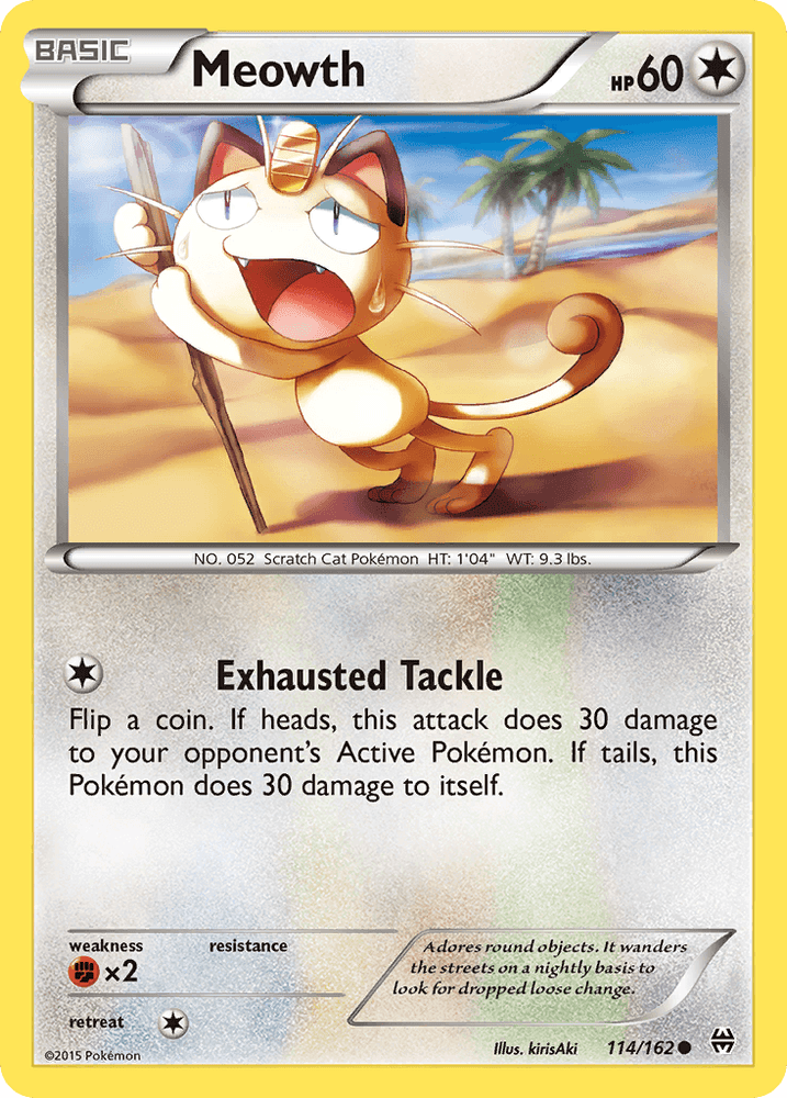 Meowth (114/162) [XY: BREAKthrough] (Online Only)