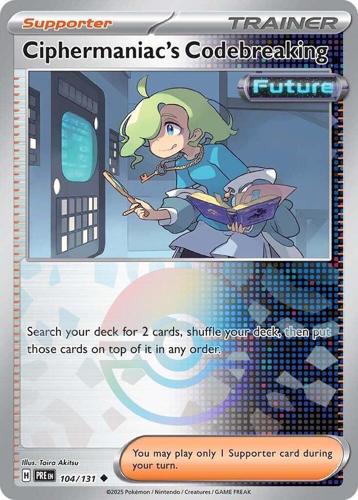 Ciphermaniac's Codebreaking (104/131) (Poke Ball Pattern) [Scarlet & Violet: Prismatic Evolutions] (Online Only)
